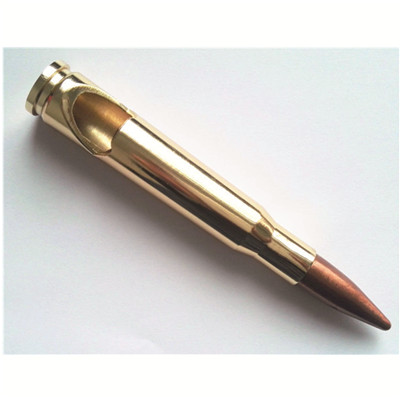 brass gold plated bullet bottle opener