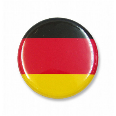 flag design round tin button badge