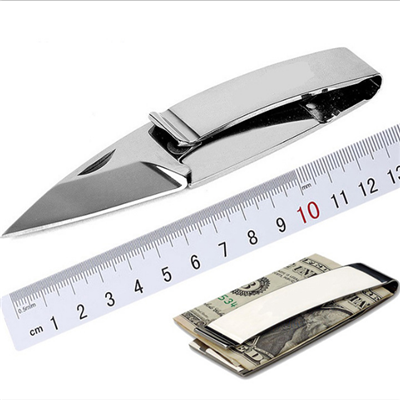 multifunctional money clip knife