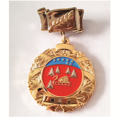 gold soft enamel decoration medal