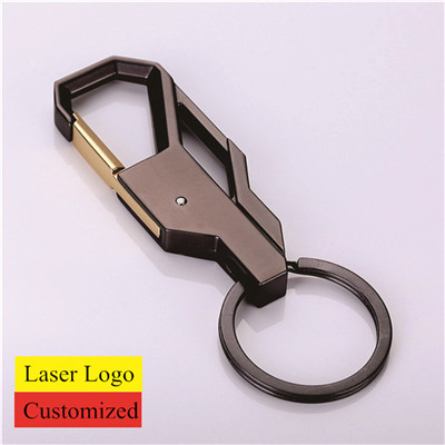 plated metal keychain accept customzied logo