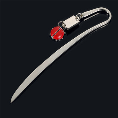 zinc alloy silver metal bookmark in stock