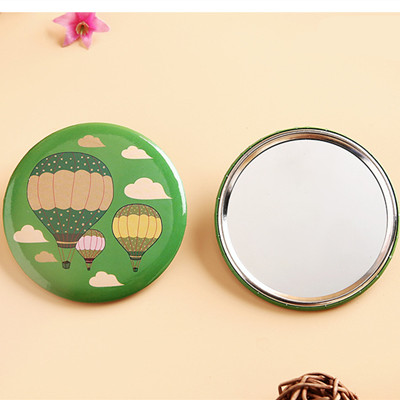 free design cartoon tin pocket mirror 