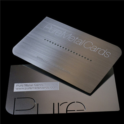 custom stainless steel metal business card 