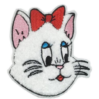 cartoon cat chenille towel patch