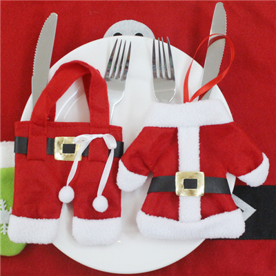 christmas gifts knifes and forks cover for tableware