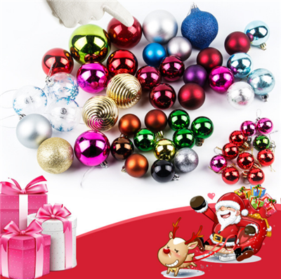 PVC christmas decorative colorful ball 