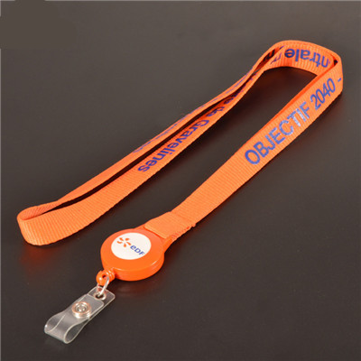 free sample polyester lanyard with pull clasp