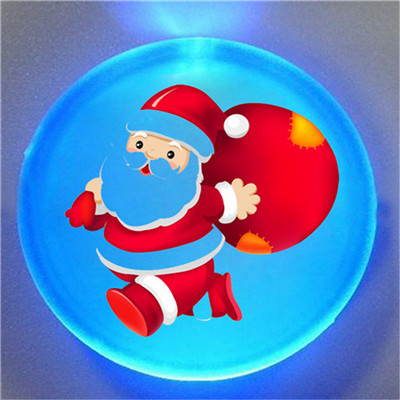 christmas gifts acrylic badge with LED light