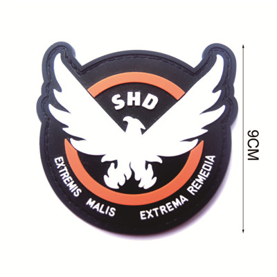 eagle soft rubber label for clothing hat bag