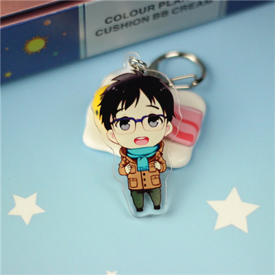 cartoon boy custom keychain acrylic