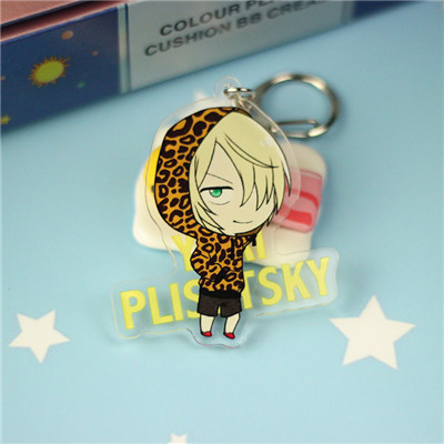 high quality anime printed acrylic keychain